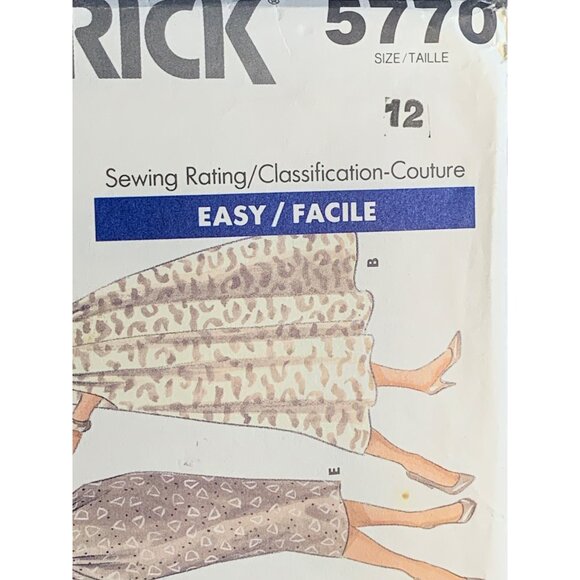 Butterick Misses Dress Sewing Pattern Sz 12 5770 - Uncut - Picture 2 of 4